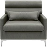 Интерьерное кресло Brioli Отто (экокожа, L21 серый)