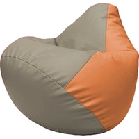 Кресло-мешок Flagman Груша Макси Г2.3-0220 (светло-серый/оранжевый)