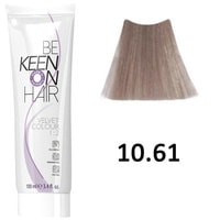 Крем-краска для волос Keen Velvet Colour 10.61 Ультра-светлый фиолетово-пепельный блондин