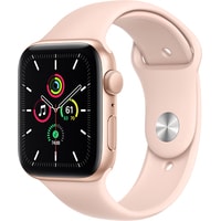 Умные часы Apple Watch SE 44 мм (алюминий золотистый/розовый песок)