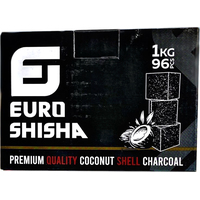 Уголь для кальяна Euro Shisha Кокосовый 22 мм 96 шт