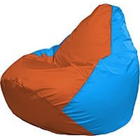 Кресло-мешок Flagman Груша Медиум Г1.1-220 (оранжевый/голубой)