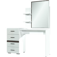 Туалетный столик с зеркалом SV-Мебель Соло ФР-10034112 144394 (белый/белый глянец/венге)