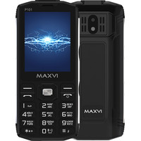 Кнопочный телефон Maxvi P101 (черный)