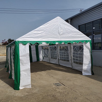 Тент-шатер Sundays Party 4x8 м (белый/зеленый)