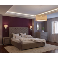 Кровать Уют Богема 200х160 (velvet lux 96)