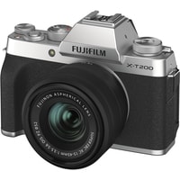Беззеркальный фотоаппарат Fujifilm X-T200 Kit 15-45mm (серебристый)