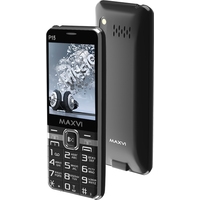 Кнопочный телефон Maxvi P15 (черный)