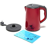 Электрический чайник Kitfort KT-607-2 (красно-серый)
