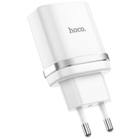 Сетевое зарядное Hoco C12Q USB Type-C (белый)