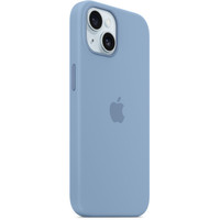 Чехол для телефона Apple MagSafe Silicone Case для iPhone 15 (зимний синий)