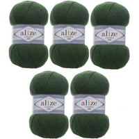 Набор пряжи для вязания Alize Lanagold 800 118 (800 м, трава, 5 мотков)
