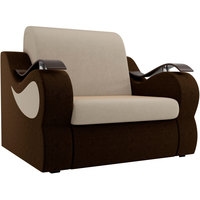 Кресло-кровать Лига диванов Меркурий 100673 80 см (бежевый/коричневый)