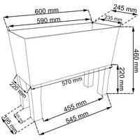 Ящик для рассады Prosperplast Rato Case High DRTC600H-S433 (антрацит)