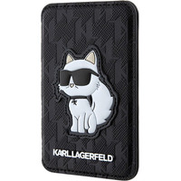 Кредитница CG Mobile Karl Lagerfeld Saffiano Monogram NFT Choupette KLWMSPSAKHCK (черный)