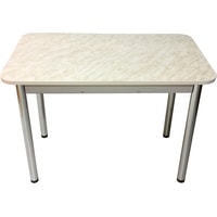 Кухонный стол Solt Молли 3 (мрамор белый/ноги круглые хром)