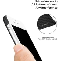 Чехол для телефона Pitaka MagEZ Case Pro для iPhone 8 (twill, черный/серый)