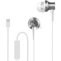 Наушники Xiaomi Mi ANC & Type-C In-Ear Earphones JZEJ01JY (серебристый/белый)
