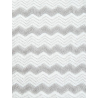 Плед Tex Republic Absolute Зигзаг двухцветный Flannel 200x220 92574 (серый)