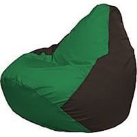Кресло-мешок Flagman Груша Медиум Г1.1-242 (зелёный/коричневый)