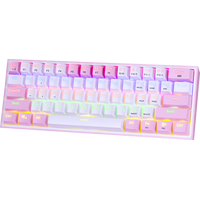 Клавиатура Redragon Fizz (розовый/белый)