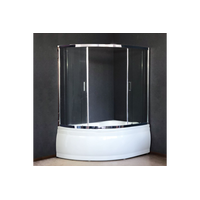 Стеклянная шторка для ванны Royal Bath 150ALP-T-CH (прозрачное стекло)