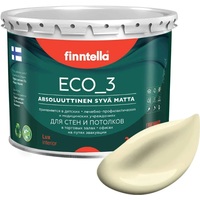 Краска Finntella Eco 3 Wash and Clean Ivory F-08-1-3-LG42 2.7 л (светло-желтый)
