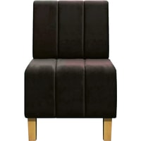 Интерьерное кресло Brioli Руди Полоса (велюр, B74 коричневый)