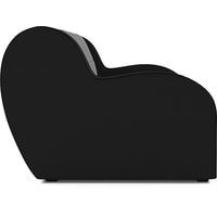 Кресло-кровать Мебель-АРС Аккордеон Барон (рогожка/экокожа, серый/черный)