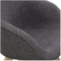Интерьерное кресло Tom Dixon Scoop High NA Fabric B (темно-серый/коричневый)