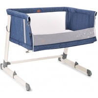 Приставная детская кроватка Nuovita Accanto Calma (темно-синий лен)