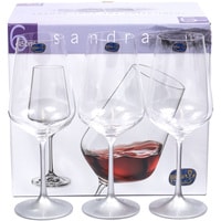 Набор бокалов для вина Bohemia Crystal Sandra 40728/450