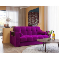 Диван Мебель-АРС Аккордеон Барон №3 (микровельвет, фиолетовый)