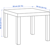 Журнальный столик Ikea Лакк 304.499.08 (белый)