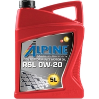 Моторное масло Alpine RSL 0W-20 5л