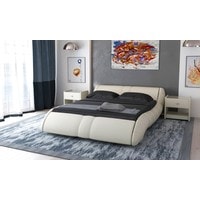 Кровать Bravo Мебель Элиза 160x200 (экокожа, белый)