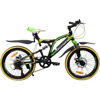 Детский велосипед Greenway Lumbo 20 2020 (желтый/зеленый/черный)