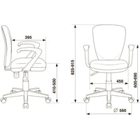 Компьютерное кресло Бюрократ KD-W10AXSN/26-25 (серый)