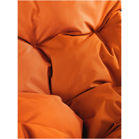 Подвесное кресло M-Group Для двоих Люкс 11510207 (коричневый ротанг/оранжевая подушка)