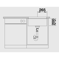 Кухонная мойка Blanco Etagon 500-U Silgranit (антрацит) [522227]