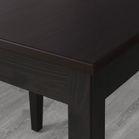 Кухонный стол Ikea Лерхамн (черный/коричневый) [603.612.25]