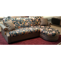 Угловой диван Домовой Диана классик New (угловой, синий/коричневый)