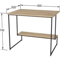 Стол Калифорния мебель Скилл 90x65 (дуб сонома)