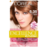 Крем-краска для волос L'Oreal Excellence 6.35 Шоколадный каштан