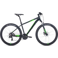 Велосипед Forward Apache 27.5 2.0 disc р.21 2021 (черный/зеленый)