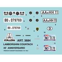 Сборная модель Italeri 3684 Lamborghini Countach 25Th Anniversary