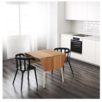 Кухонный стол Ikea ПС 2012 (бамбук/белый) [202.068.06]