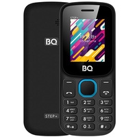 Кнопочный телефон BQ-Mobile BQ-1848 Step+ (черный/голубой)