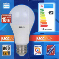 Светодиодная лампочка JAZZway PLED-LX A60 E27 15 Вт 4000 К