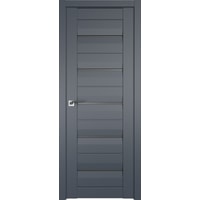 Межкомнатная дверь ProfilDoors Модерн 48U R 70x200 (антрацит/стекло графит)
